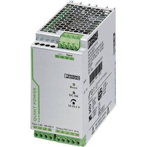 PHOENIX CONTACT QUINT-PS/3AC/24DC/20 primair Getakte voeding, SFB-technologie, 3-fasige ingang, 24 V DC/20 A uitgang