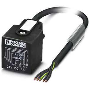 Phoenix 1435098 - kabel sac-5p-3,0-pur/ad-2l zwart 3m