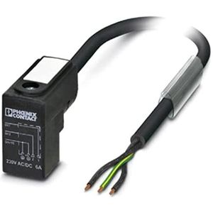 Phoenix Contact SAC-3P-5,0-PUR/C 1400814 Klepstekker met aangegoten kabel Zwart Inhoud: 1 stuk(s)