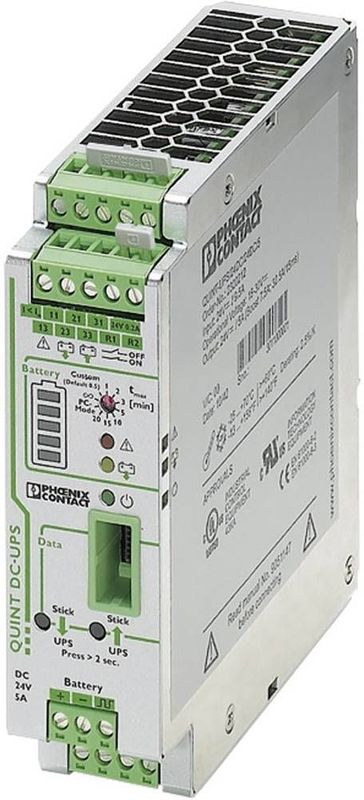 Phoenix Contact - QUINT-UPS - UPS - 120 VA - 24 V - Compact Ontwerp