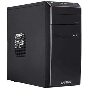 Captiva Complete computer Captiva Power Starter I57-544 (G6400/SSD 240GB/8192/DVD-RW/MSI/w/o OS) (Intel Pentium Gold G6400, 8 GB, 240 GB, SSD), PC, Zwart