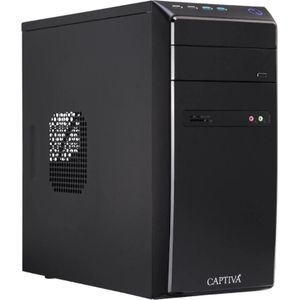 Captiva - I65-476 - Power Starter PC - Zwart - Intel Core i5-10400, 8 GB RAM, 256 GB SSD, UHD Grafik, B460, Win11 Pro