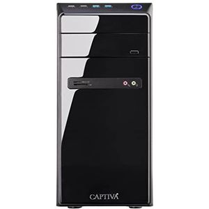 Captiva I65-480 (Intel Core i5-10400, 16 GB, 500 GB, SSD), PC, Zwart