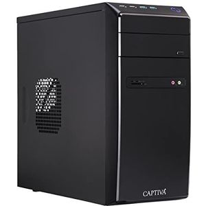Captiva B4A 21V2.1, AMD R3 4300GE, A520M moederbord, Radeon Graphics, 8 GB DDR4 RAM, SSD 500 GB M.2, zonder HDD, luchtkoeling, Windows 11 Home, Office PC
