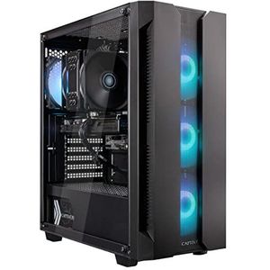Captiva® R71-594 Gaming | AMD Ryzen 5 5500 | Nvidia GeForce® GTX™ 1650 4 GB 12 | 16 GB RAM DDR4 | SSD 500 GB M.2 | AMD® A520M | zonder Windows | Business Desktop Computer, Gamer-rekenmachine