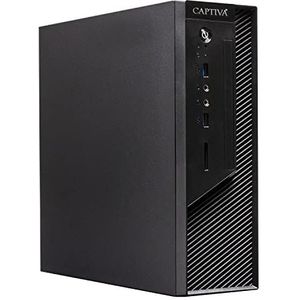 Captiva - I73-132 - Mini-PC - Zwart - Intel Core i5-12400T, 16 GB RAM, 500 GB SSD, UHD Graphics 730