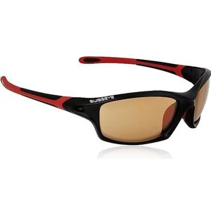 Swiss Eye Sportbril Zwart Grip Mat/Rood