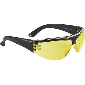 SWISSEYE Outbreak Protector Sportbril (100% UVA-, UVB- en UVC-bescherming, rubberen & geribbelde beugel, splintervrij materiaal PC, incl. microvezelzak en zweetband), zwart