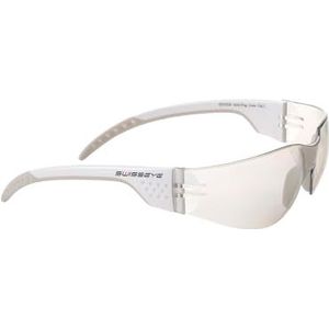SWISSEYE Outbreak Luzzone Sportbril (100% UVA, UVB- en UVC-bescherming, minimaal gewicht, splintervrij materiaal PC impact, polycarbonaat glas, incl. microvezelzak), wit, eenheidsmaat