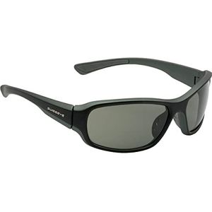 Swisseye Freeride sportbril (100% UVA-, UVB- en UVC-bescherming, neusgedeelte en beugeluiteinden met rubber, splintervrij materiaal TR90, incl. microvezelzak), zwart/grijs metallic mat
