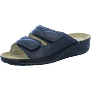 Rohde - Soltau - Damessandalen - Blauw - Leer - Klittenbandsluiting