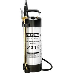 Gloria Hoogwaardige Tester Tk Profiline, Van Roestvrij Staal, 10 L Professionele Druksproeier, 6 Bar, Oliebestendig, Met Compressor Aansluiting, 000512.2700