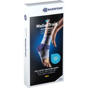 Bauerfeind MalleoTrain® Enkelbrace - Zijde: Rechts - Maat: 4 (23 - 25 cm) - Kleur: Zwart