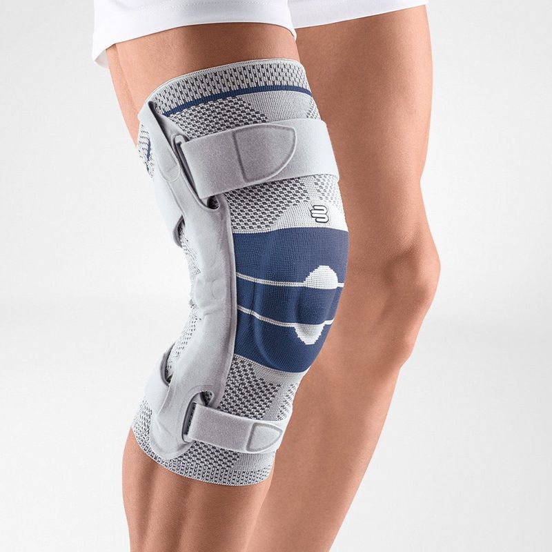 Bauerfeind GenuTrain S Kniebrace - 2 - Rechts - Grijs