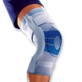 Bauerfeind GenuTrain S Kniebrace - 1 - Links - Grijs