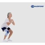 Bauerfeind GenuTrain S Kniebrace - 3 - Links - Grijs