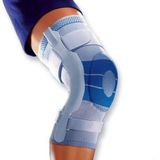 Bauerfeind GenuTrain S Kniebrace - 5 - Links - Grijs