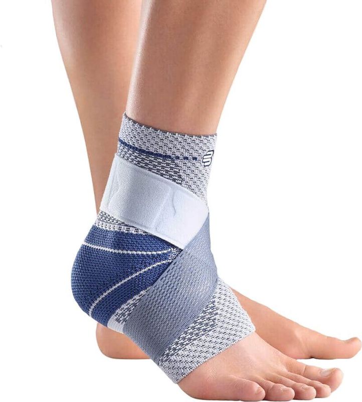 Bauerfeind MalleoTrain S Enkelbrace - 6 - Rechts - Grijs