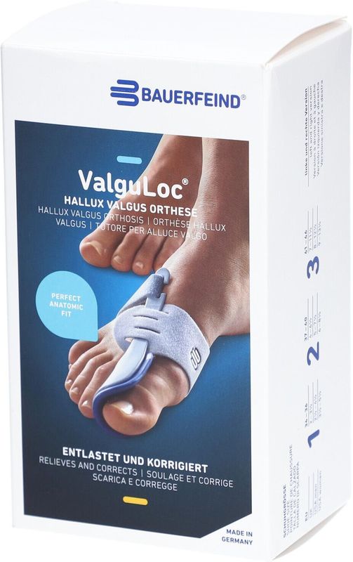 Bauerfeind ValguLoc Teenbrace - 3 (Schoenmaat 41-46) - Rechts - Grijs