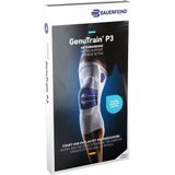 Bauerfeind Genutrain P3 Kniebrace - Maat: 3 - Kleur: Titan - Zijde: Links