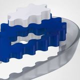 Bauerfeind ViscoSpot Inlegzolen - 2 - Links en Rechts - BlauwWit