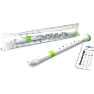 Nuvo Blokfluit, sopraan, wit/roze