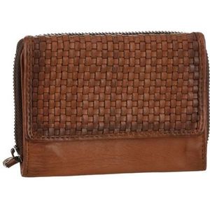 Harbour 2nd Zacht Weven Lou Portemonnee Leer 13,5 cm charming cognac