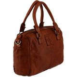 Harbour 2nd Soft Weaving Freda Handtas Leer 32 cm charming cognac