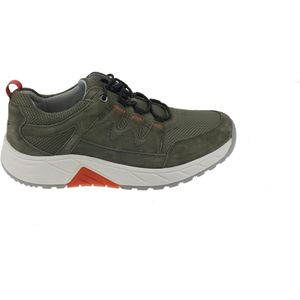 Gabor, Schoenen, Heren, Groen, 40 1/2 EU, Suède, Rollende wandelsneaker - Groen