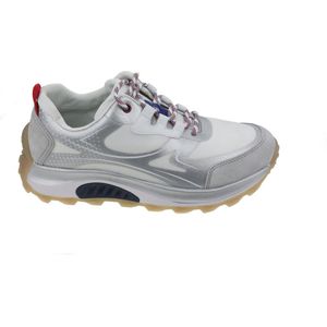 Gabor, Schoenen, Dames, Grijs, 42 EU, Zilver Witte Walking Sneaker - Rollingsoft