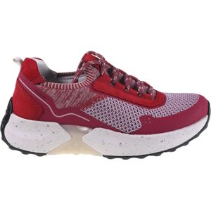 Gabor, Schoenen, Dames, Veelkleurig, 36 EU, Rode Walking Sneaker - Rollingsoft Technologie