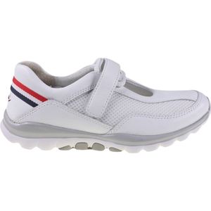 Gabor rollingsoft sensitive 26.962.50 - dames rollende wandelsneaker - wit - maat 44 (EU) 9.5 (UK)