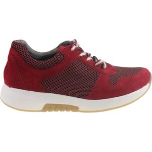 Gabor rollingsoft sensitive 76.946.48 - dames rollende wandelsneaker - rood - maat 37.5 (EU) 4.5 (UK)