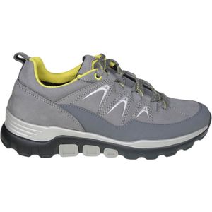 Gabor rollingsoft sensitive 96.925.49 - dames rollende wandelsneaker - grijs - maat 44 (EU) 9.5 (UK)