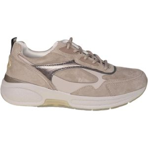 Gabor rollingsoft sensitive 96.835.44 - dames rollende wandelsneaker - beige - maat 38.5 (EU) 5.5 (UK)