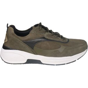 Gabor, Schoenen, Dames, Groen, 37 1/2 EU, Suède, Walking Sneaker Rollingsoft