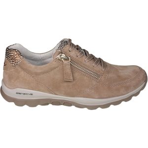 Gabor rollingsoft sensitive 86.968.33 - dames rollende wandelsneaker - beige - maat 37.5 (EU) 4.5 (UK)