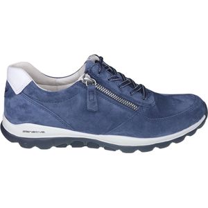 Gabor rollingsoft sensitive 86.968.26 - dames rollende wandelsneaker - blauw - maat 37 (EU) 4 (UK)