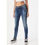 GANG Relax-fit-Jeans 94AMELIE mit doppelter Passe und tief sitzenden Taschen hinten