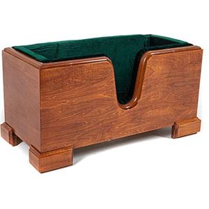 GEWA Cello voet, cellostandaard, geschikt voor alle cellomaten, hout met fluwelen bekleding