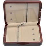 Gewa 751015 hoes voor altsaxofoon 6 rietjes, bruin/rood gelakt