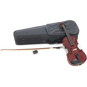 GEWA pure' Pure GEWA Pure Viool HW hardhouten set 1/16 voorbereid voor spel met kinbescherming, staartstuk met spanners, boog, hars, etui met riem PS401616