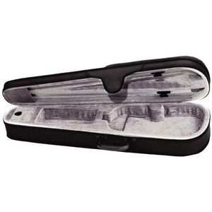 PURE GEWA Violaformetui 33 cm, schwarz/Samt hellgrau