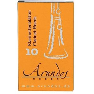 Arundos blad BB-klarinette Aida, verpakking met 10 stuks, Duitse snit, maat 2,5