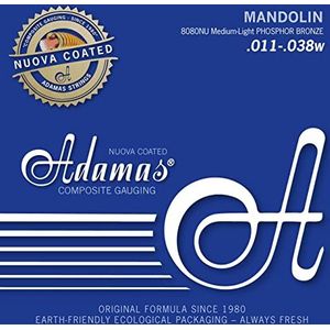 Adamas Snaren voor mandoline Nuova Med.-Light .011 fosforbrons massieve messingbal