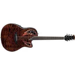 Ovation CE48P-TGE Celebrity Exotic Super Shallow Tiger Eye elektrisch-akoestische westerngitaar (OV533.247)