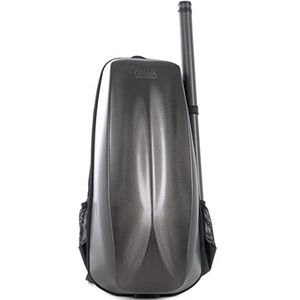 GEWA vioolkoffer rugzak Space Bag Titanium 4/4-3/4 met strijkstokkoffer ca. 2,7 kg (incl. strijkstok koffer)