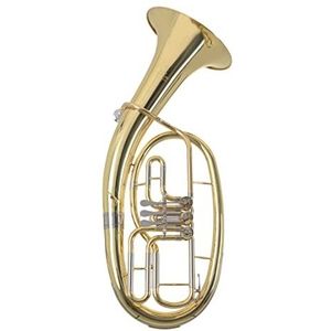 Roy Benson Bb tenorhoorn TH-202 (premium compact model, met Ø 26 cm koperen beker, duurzame goudmessing leadpipe, nikkelzilveren schuiven, gelakt, incl. lichtgewicht koffer)
