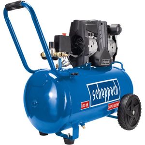 Scheppach - HC51Si Super Silent Doppelzylinder Kompressor 60 dB(A) leise 50L Kessel 8bar ölfrei und wartungsarm 300 l/min 1500W