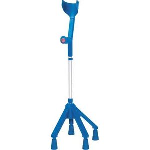 Rebotec Vierpoot Elleboogkruk Blauw